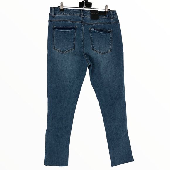 Black Label c’est toi Mid Rise Ankle Skinny Distressed Jeans size 15/33 NWT - Picture 7 of 12